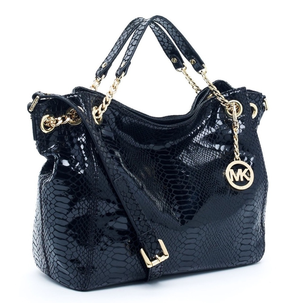 MICHAEL Michael Kors Jet Set Chain Python-Embosse… - image 2